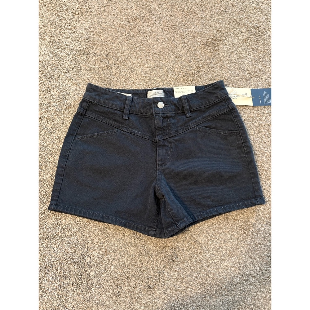 Universal Thread | Vintage Stretch Denim Midi Shorts - Picture 2 of 12